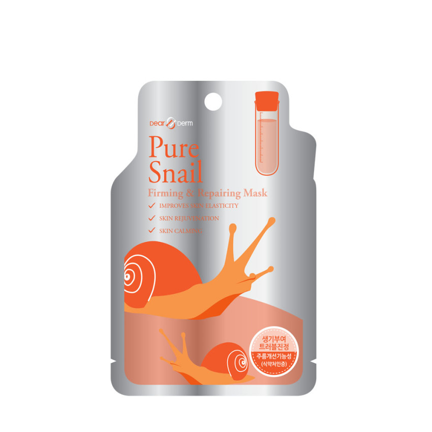 Dearderm Pure Snail Firming & Repair Mask Sheet 25ml / 0.85 fl.oz. Dearderm Pure Snail Firming & Repair Mask Sheet 25ml / 0.85 fl.oz.